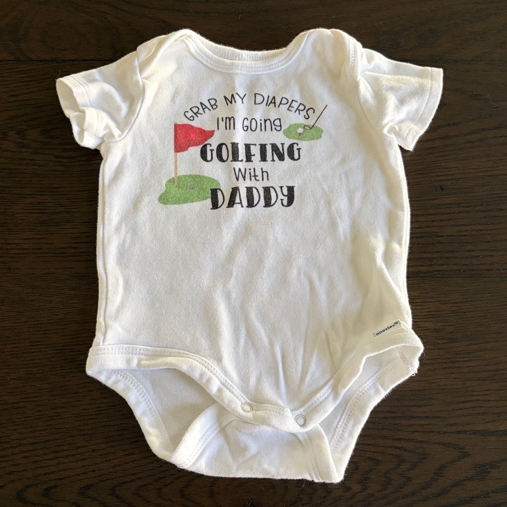 Gerbers Golfing with Daddy Onesie (Buy 1, Get 1 Free)